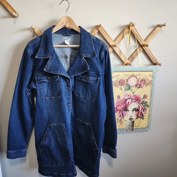 Duluth Trading Co Light Blue Denim Fabric - Picture 4 of 5